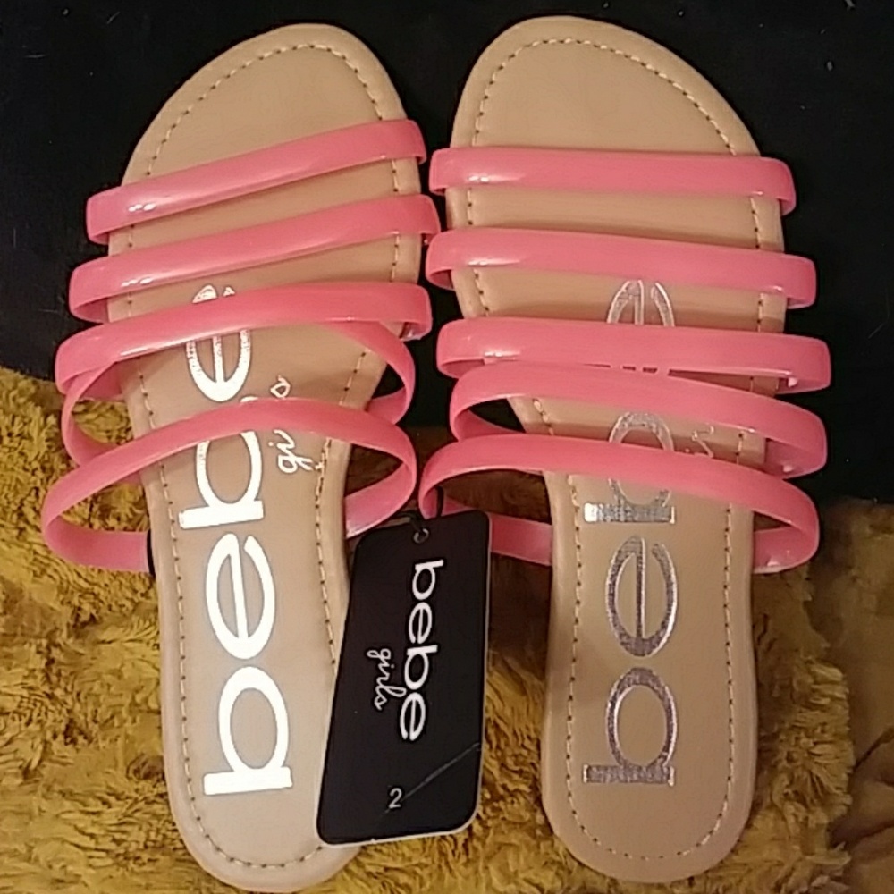 Girls Pink strappy sandals